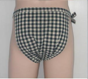 越中ふんどし 綿麻 ギンガムチェック