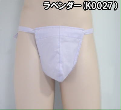 黒猫ふんどし綿ローンラベンダー