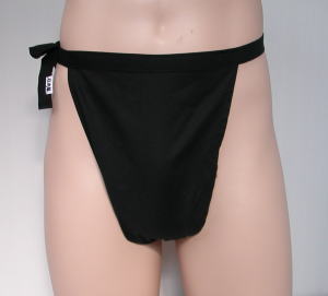 Tもっこふんどし巻き締め キャンブリック黒