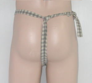 Tもっこふんどし巻き締め 綿麻