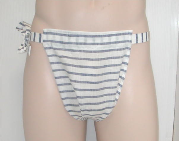 NEW もっこふんどしフレンチリネンボーダー