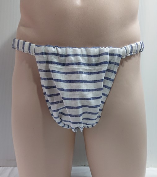 NEW もっこふんどしフレンチリネンボーダー